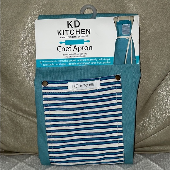 KAY DEE KITCHEN Other - NWT KD Kitchen Blue & White Chef Apron.